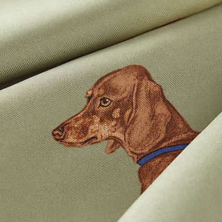 Les Bassets scarf 45 - Blue | Hermès Mainland China
